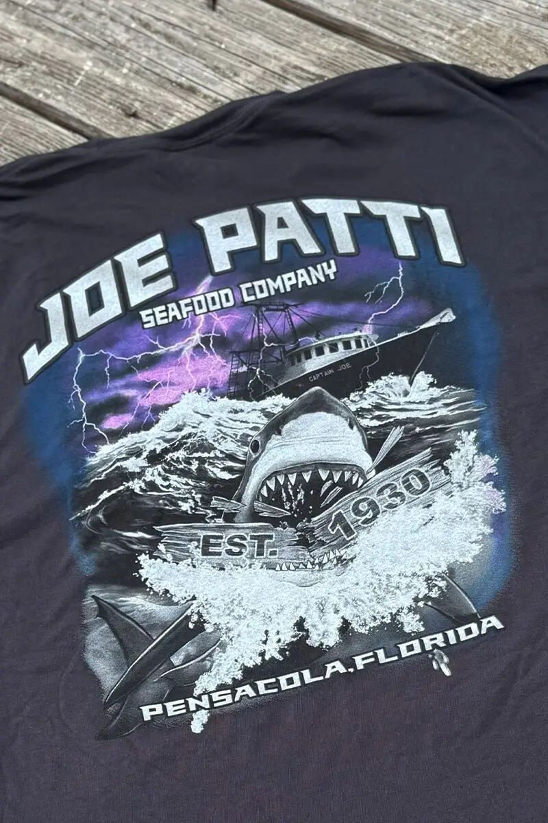 JP T-Shirt Short Sleeve JAWS Distressed Black - Image 3