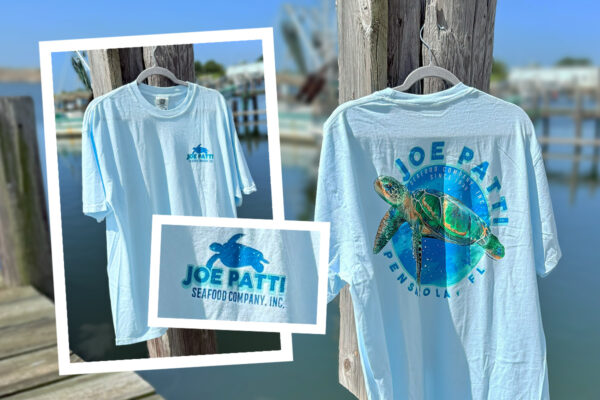 JP Seafood "Turtle" T-Shirt Short Sleeve (Light Blue) - Image 2