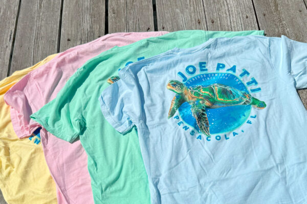 JP Seafood "Turtle" T-Shirt Short Sleeve (Light Blue) - Image 3