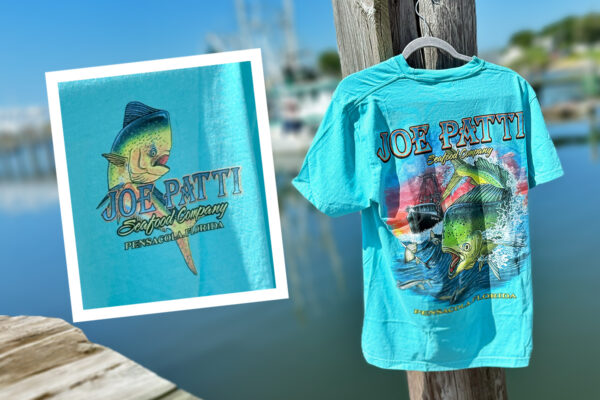 JP Seafood Mahi-Mahi T-Shirt Short Sleeve (Bright Blue) - Image 3