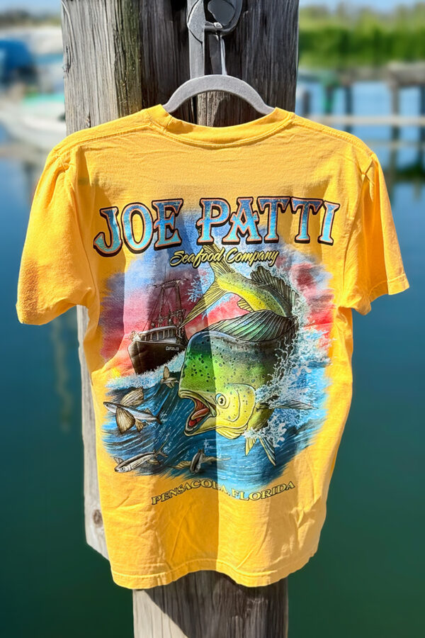 JP Seafood Mahi-Mahi T-Shirt Short Sleeve (Yellow) - Image 2