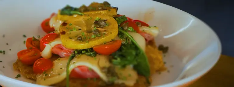 Flounder Saltimbocca