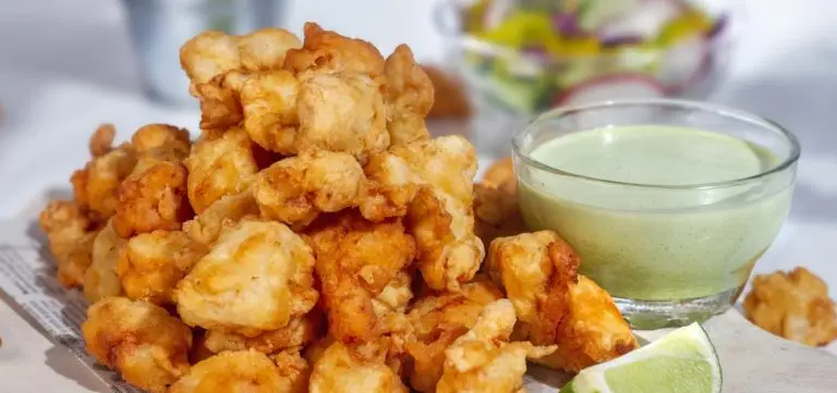 Joe-pattis-Chicharron-de-pescado-with-lime-and-aji-verde-sauce